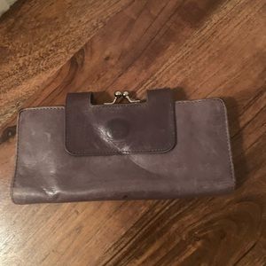 HOBO Purple Leather Wallet